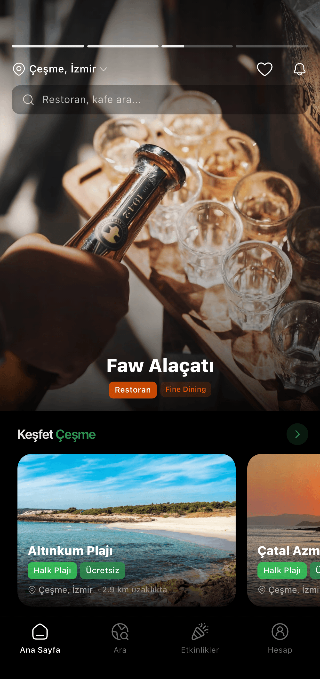 LIQAVO app home screen